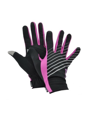 Guanti da Running  Donna Nike Lightweight Touchscreen Nero Rosa NRG28060 Guanti da Running  Donna Nike Lightweight Touchscreen Nero Rosa NRG28060