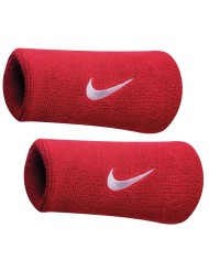 Polsini Nike Swoosh Antisudore Uomo Donna Tennis Fitness Sport Rosso NNN05601OS