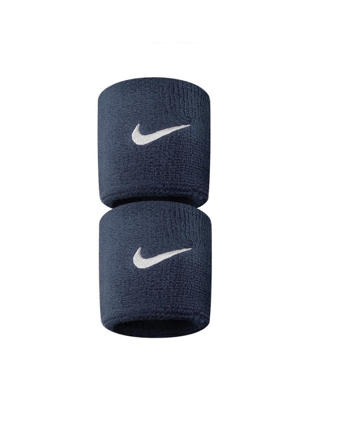Polsini Nike Swoosh Wristbands Antisudore Tennis Blu NNN04416OS Polsini Nike Swoosh Wristbands Antisudore Tennis Blu NNN04416OS