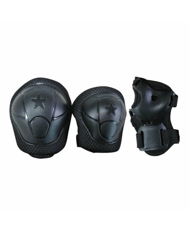 Set di Protezione per Pattini Garlando Kids Nero NExtreme GR-G019 Set di Protezione per Pattini Garlando Kids Nero NExtreme GR-G019