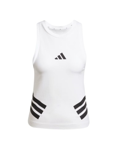 Canotta da Donna Adidas Future Icons 3-Stripes Tank Bianca JC5419 Canotta da Donna Adidas Future Icons 3-Stripes Tank Bianca JC5419
