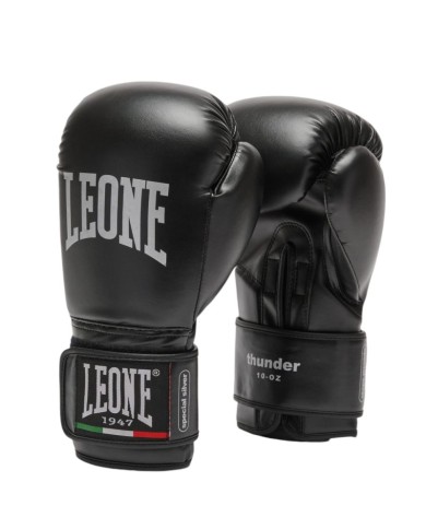 Guantone da Boxe Leone 1947 Thunder GN383J 06OZ Nero GN383BK06 Guantone da Boxe Leone 1947 Thunder GN383J 06OZ Nero GN383BK06