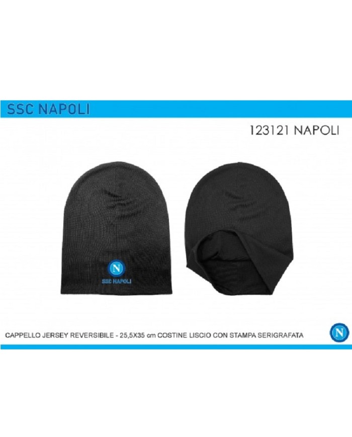 Cappello Ssc Napoli Jersey Rigato  Reversibile 123121SSCN Unisex Blu
