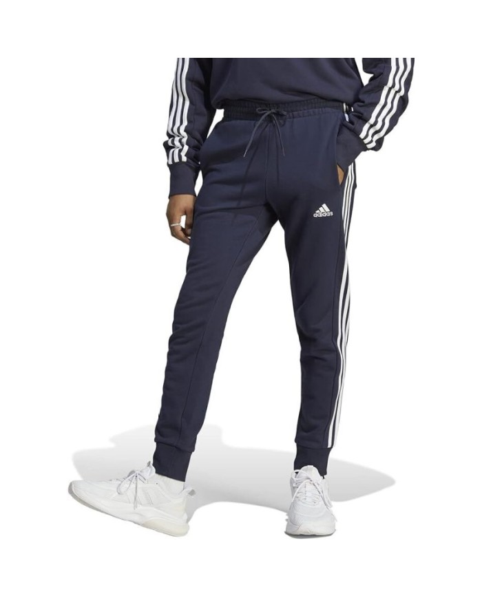 Pantalone da Uomo Adidas Essential Cotone French Terry Blu Sportivo IC9406 Pantalone da Uomo Adidas Essential Cotone French Terry Blu Sportivo IC9406