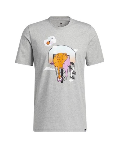 T-Shirt da Uomo Adidas Slept on Tee Graphic Girocollo Grigia Cotone HK6729 T-Shirt da Uomo Adidas Slept on Tee Graphic Girocollo Grigia Cotone HK6729