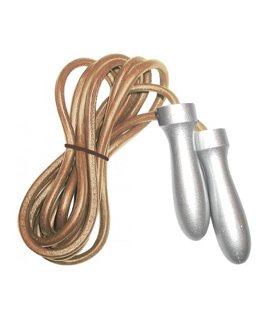 Corda da Salto Toorx Professionale in Pelle con Manopole Light in Alluminio AHF089 Corda da Salto Toorx Professionale in Pelle con Manopole Light in Alluminio AHF089