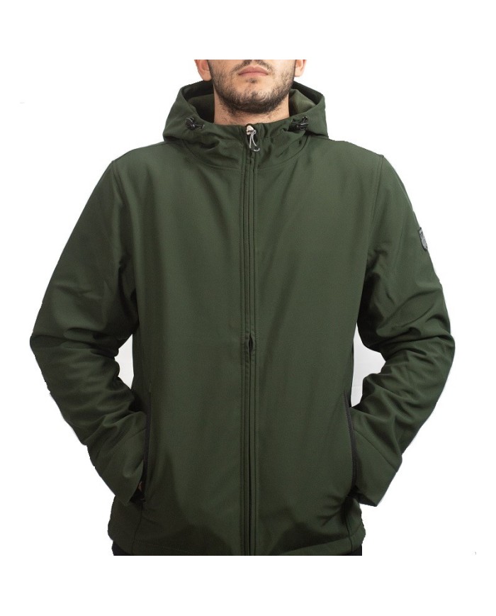 Giubbotto da Uomo Admiral Softshell Antivento Verde AW18AD2316FW010 Giubbotto da Uomo Admiral Softshell Antivento Verde AW18AD2316FW010