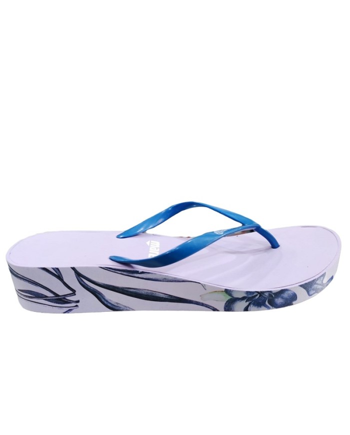 Infradito Mares High Thong Print Lady 441064LGR con Zeppa Light Grey