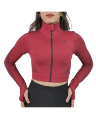 Felpa Sportiva Corta Special Sport Rosso Fitness Palestra Full Zip FELSSRD