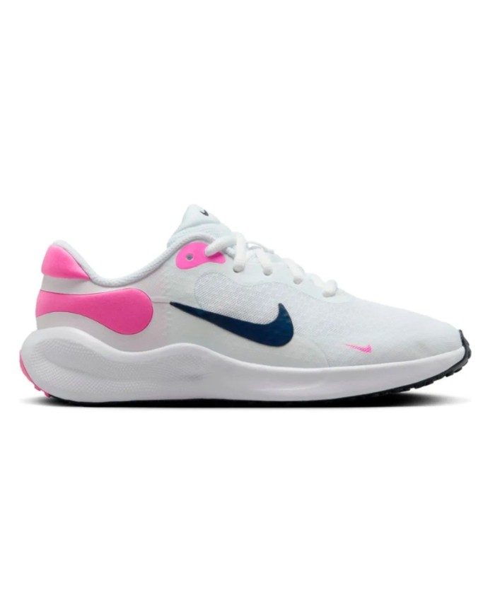 Scarpa da Running Ragazzo Nike Revolution 7 Sneakers Bianco Blu FB7689103