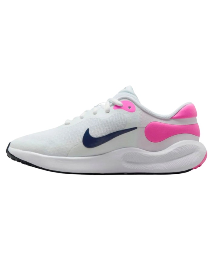 Scarpa da Running Ragazzo Nike Revolution 7 Sneakers Bianco Blu FB7689103