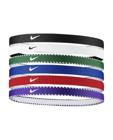 Fasce per Capelli Nike Flex Classici x6 Elastici Multicolore N1011927475