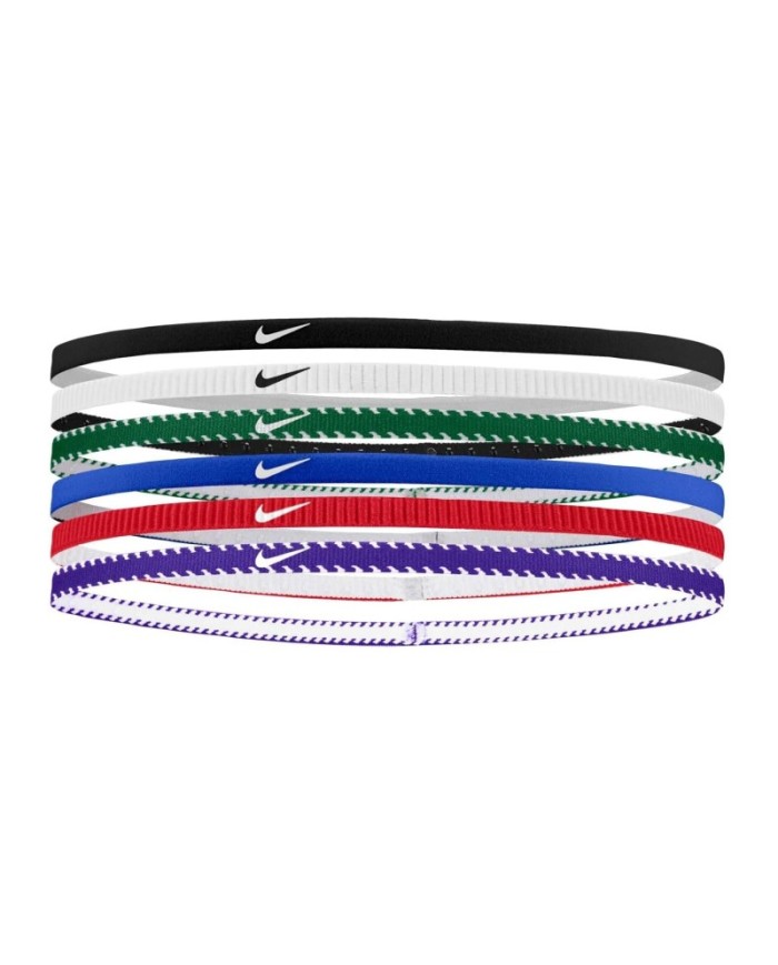 Fasce per Capelli Nike Flex Classici x6 Elastici Multicolore N1011925475