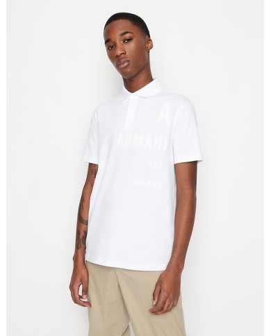 Polo con maxi logo  Armani Exchange 3lzfba Polo con maxi logo  Armani Exchange 3lzfba