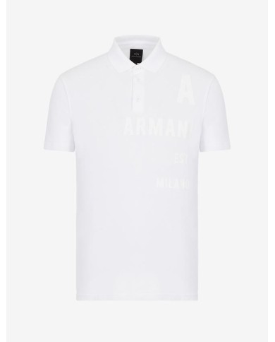 Polo con maxi logo  Armani Exchange 3lzfba Polo con maxi logo  Armani Exchange 3lzfba
