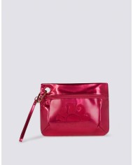 BORSA CLUTCH LAMINATA CON LOGO  SUNDEK AW416ABPU7LA