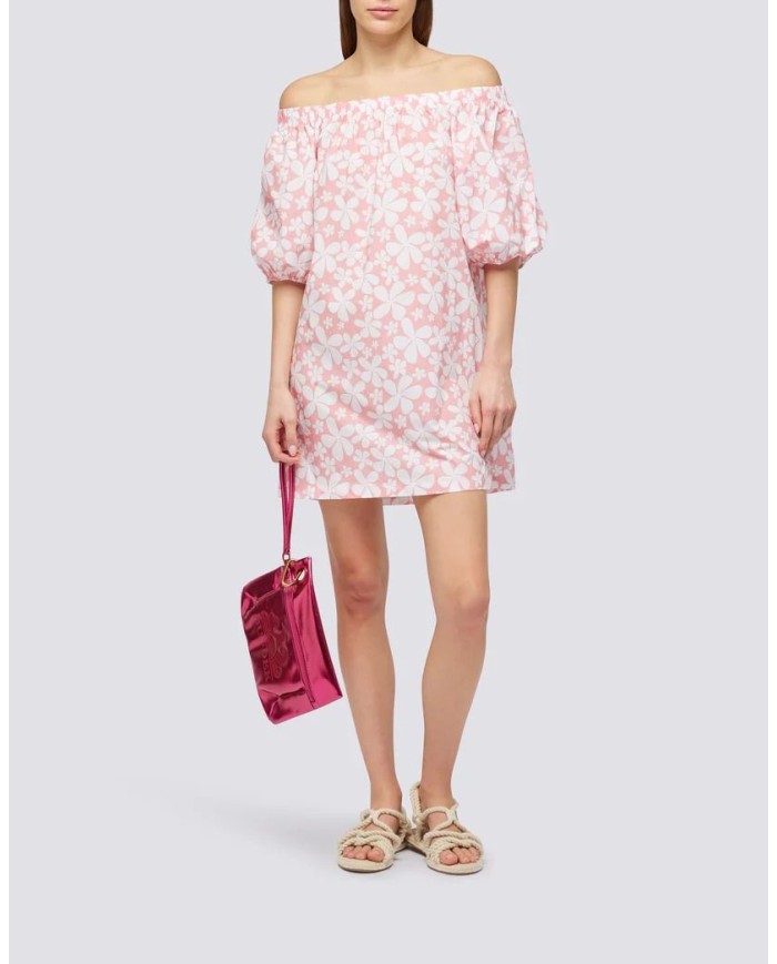 BORSA CLUTCH LAMINATA CON LOGO  SUNDEK AW416ABPU7LA