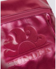 BORSA CLUTCH LAMINATA CON LOGO  SUNDEK AW416ABPU7LA