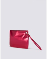 BORSA CLUTCH LAMINATA CON LOGO  SUNDEK AW416ABPU7LA