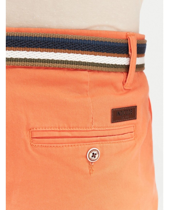 Pantaloncini di tessuto Royce 70-039 Rosa Slim Fit