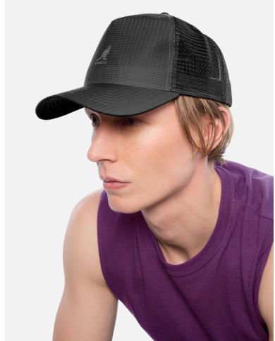 Cappello Kangol Seersucker Mesh Trucker K5339-BK001 Cappello Kangol Seersucker Mesh Trucker K5339-BK001