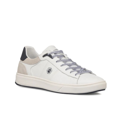 Sneakers bianche da uomo con logo laterale Lumberjack Marvin SME8012-004-I55-CA002 Sneakers bianche da uomo con logo laterale Lumberjack Marvin SME8012-004-I55-CA002