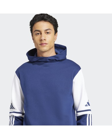 FELPA CON CAPPUCCIO FLEECE ADIDAS SQUADRA 25 JD2972