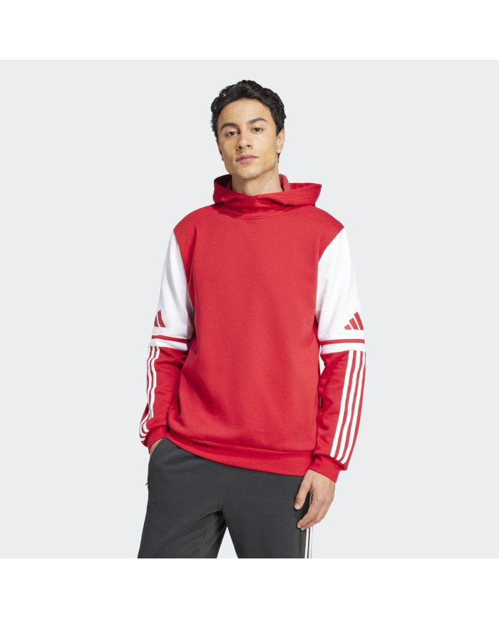 FELPA CON CAPPICCIO FLEECE ADIDAS SQUADRA 25 JD2973
