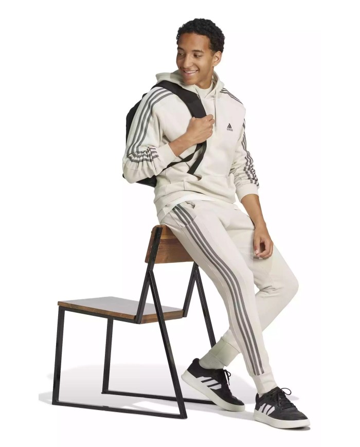 Felpa con cappuccio Essentials Fleece 3-Stripes IX0163