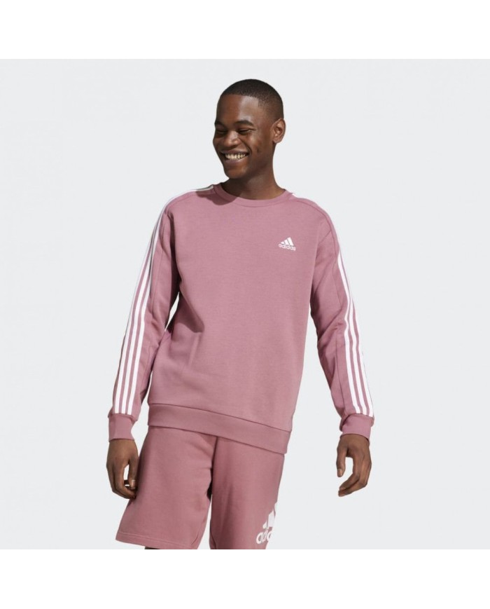 FELPA GIRACOLLO ADIDAS Essentials Fleece 3-Stripes IW7671