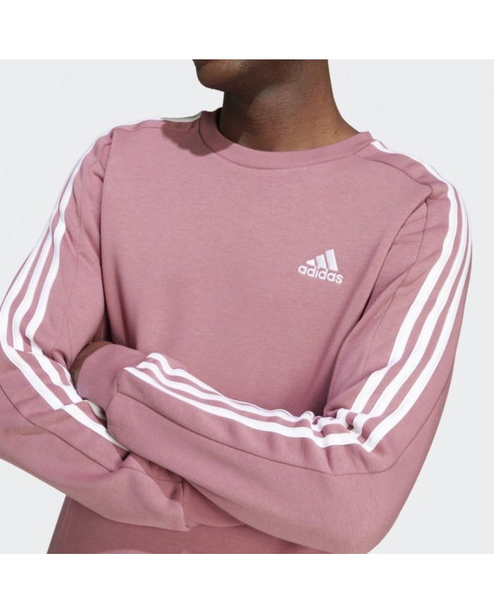 FELPA GIRACOLLO ADIDAS Essentials Fleece 3-Stripes IW7671
