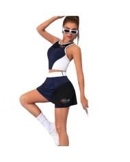 Completino da Tennis Special Sport 2 Pezzi Donna Blu Elasticizzato COMPLTENSS02 Completino da Tennis Special Sport 2 Pezzi Donna Blu Elasticizzato COMPLTENSS02