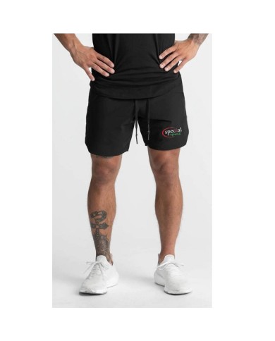 Pantaloncino Special Sport PANTSPSP Uomo Running Nero in Poliestere Pantaloncino Special Sport PANTSPSP Uomo Running Nero in Poliestere