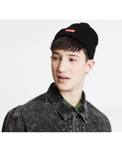 Berretto Levi's Largo Con Logo Ricamato 230791-11 59 BLACK Berretto Levi's Largo Con Logo Ricamato 230791-11 59 BLACK