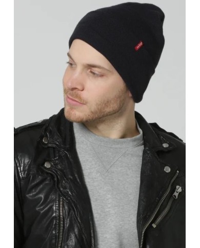 BERRETTO SLOUCHY RED TAB BEANIE   223878-0011-0017 BERRETTO SLOUCHY RED TAB BEANIE   223878-0011-0017
