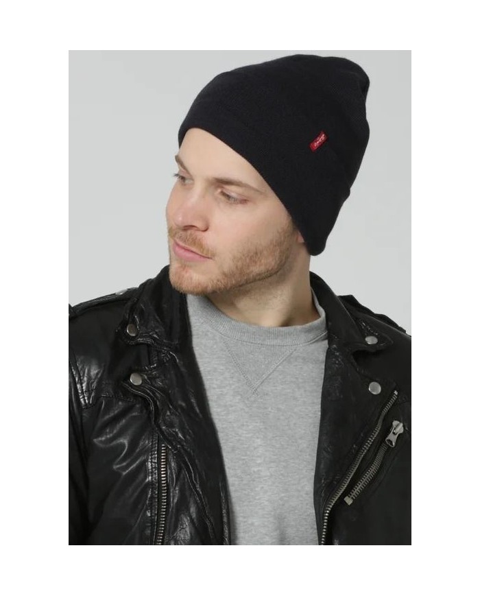 BERRETTO SLOUCHY RED TAB BEANIE   223878-0011-0017