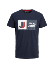 T-SHIRT JCOLOGAN TEE SS CREW 12216270-NAVY_B
