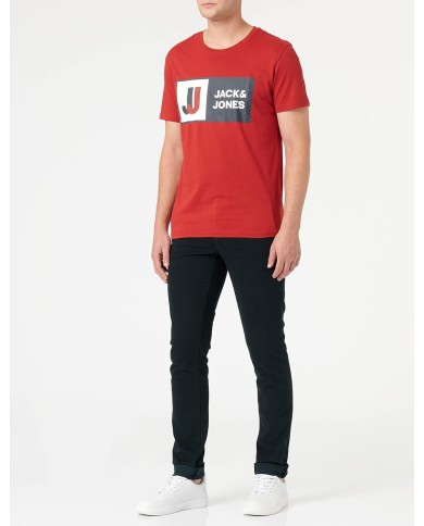 T-SHIRT JCOLOGAN TEE SS CREW 12216270-CHILIP T-SHIRT JCOLOGAN TEE SS CREW 12216270-CHILIP