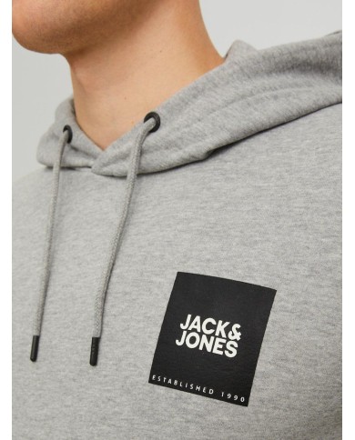 FELPA CON CAPPUCCIO JJLOCK  12213245-LT_GREY FELPA CON CAPPUCCIO JJLOCK  12213245-LT_GREY