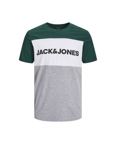 T-SHIRT JJELOGO BLOCKING TEE SS 12173968-PINEGR T-SHIRT JJELOGO BLOCKING TEE SS 12173968-PINEGR