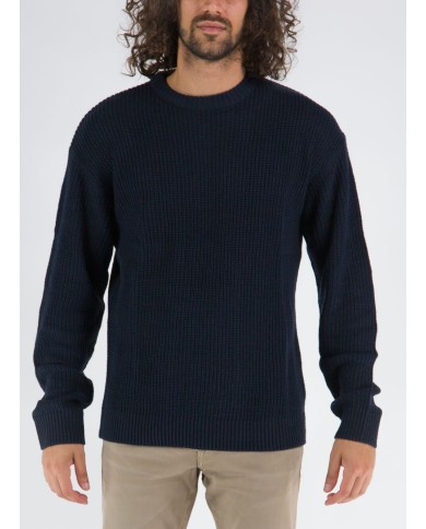 Maglione Con Trama A Coste 12194786-NAVY_B Maglione Con Trama A Coste 12194786-NAVY_B