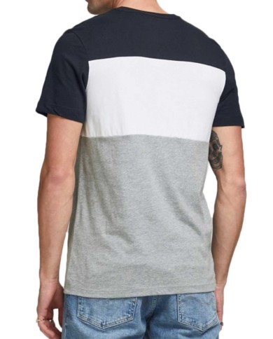 T-SHIRT JJELOGO BLOCKING TEE SS 12173968-NAVY_B T-SHIRT JJELOGO BLOCKING TEE SS 12173968-NAVY_B