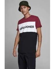 JJELOGO BLOCKING TEE SS 12173968-TN_RED