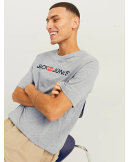 T-SHIRT JJECORP LOGO TEE 12137126-LT_GREY