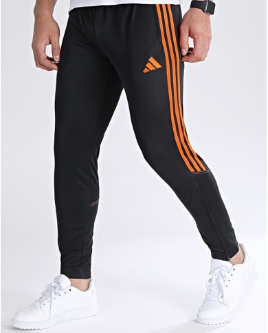 PANTALONE TUTA  BLACK/APP SIGNAL ORANGE HZ0181 PANTALONE TUTA  BLACK/APP SIGNAL ORANGE HZ0181