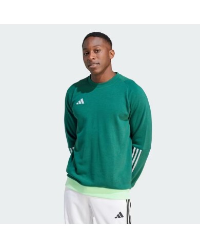 FELPA GIRACOLLO TIRO23 DARK GREEN  HU1324 FELPA GIRACOLLO TIRO23 DARK GREEN  HU1324