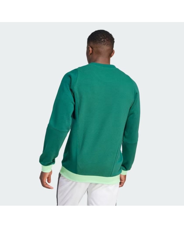 FELPA GIRACOLLO TIRO23 DARK GREEN  HU1324