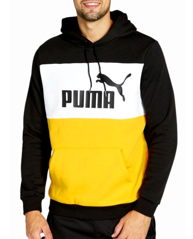 FELPA PUMA ESS+ COLORBLOCK 670168-11 FELPA PUMA ESS+ COLORBLOCK 670168-11