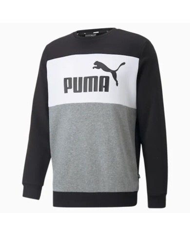 FELPA PUMA GIROCOLLO ESS+ COLORBLOCK FELPA PUMA GIROCOLLO ESS+ COLORBLOCK