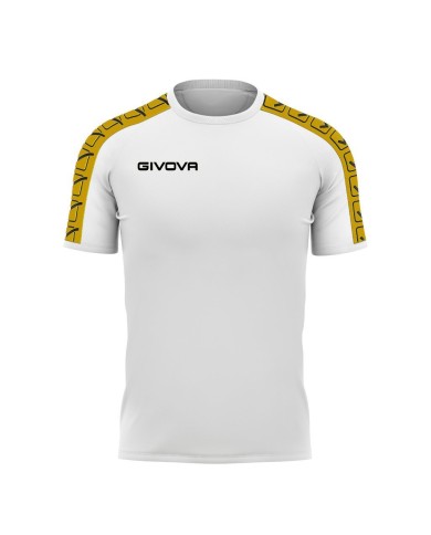 T-Shirt Givova POLY BAND BA02 Maglia Fitness Sport Unisex Bianco Oro BA020320 T-Shirt Givova POLY BAND BA02 Maglia Fitness Sport Unisex Bianco Oro BA020320